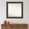 Amanti Art Non-Beveled Wall Mirror, Thomas Black Bronze Frame